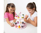 Tidlo Wooden High Tea Shape Matching Set with 15 Cakes