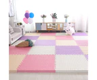 EVA Foam Mat Floor Mats Interlocking Heavy Duty Puzzle Baby Kids Playmat White 8PCS