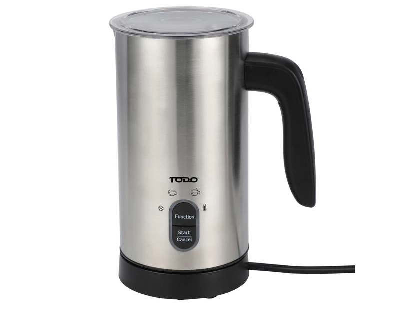 TODO Milk Frother Hot and Cold Stainless Steel Coffee Milk Foam Maker 500W