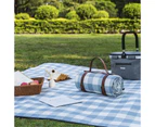 Thickened Outdoor Plaid Picnic Mat Blanket Living Room Carpet - Blue