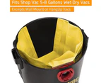 5pcs For Shopvac5-8gallons Vacuum Cleaner Double-layer Dust Bag