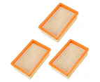 3pcs Vacuum Cleaner Filter Replacement For Karcher Flat-pleated Mv4