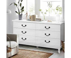 Chest Of Drawers Dresser Table Lowboy Storage Cabinet White Kubi Bedroom