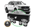 SAAS 4WD DIFF BREATHER KIT 4 Port suit FORD RANGER PX1 PX2 2011-15 M8 Thread - Black