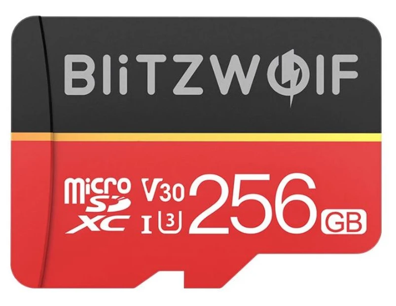 BlitzWolf Class 10 V30 1080p FHD 32GB 64GB 128GB 256GB Micro SD TF Memory Card BW-TF1 - 256G