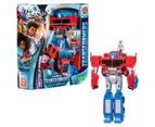 Transformers EarthSpark Spin Changer Optimus Prime Toy w/ Robby Malto Figure
