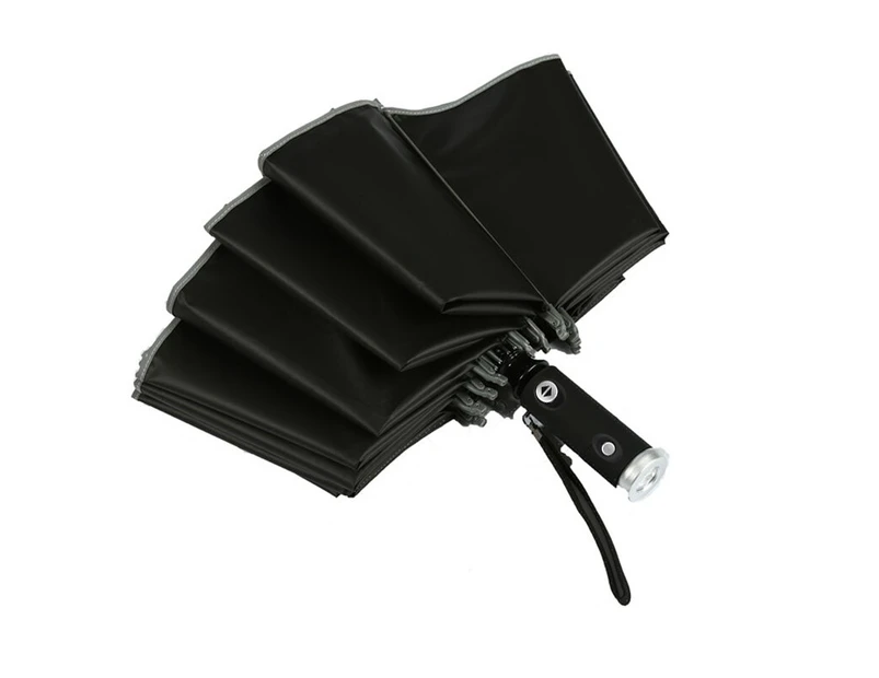 Automatic Reverse Sun Umbrella with Led 10 Bone Windproof Folding Inverted