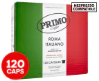Primo Caffe Roma Italiano Nespresso Compatible Coffee Capsules 120pk