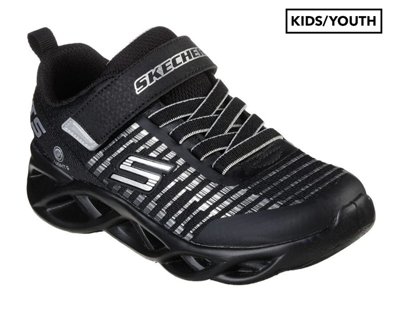 SKECHERS Twisty Brights - Novlo - Black/Silver - Light Up Shoe - Kids