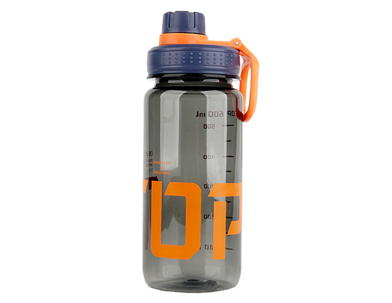 siyi Water Bottle BPA Free Leak-proof PC Large Capacity Water Drinking Jug for Gym-Dark Gray - Dark Gray