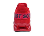 Woosien Breathable Running Shoes Blade Slip On Sneakers Mens Red Red
