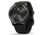 Garmin 40mm Vivomove Trend Silicone Smart Watch - Black