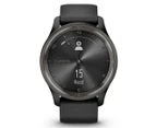 Garmin 40mm Vivomove Trend Silicone Smart Watch - Black