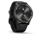Garmin 40mm Vivomove Trend Silicone Smart Watch - Black