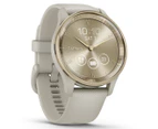 Garmin 40mm Vivomove Trend Silicone Smart Watch - French Grey/Cream Gold