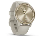 Garmin 40mm Vivomove Trend Silicone Smart Watch - French Grey/Cream Gold