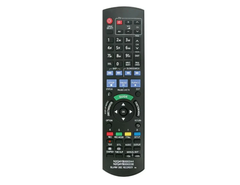 Panasonic N2QAYB000338 Remote Replacement Substitute N2QAYB000344-DMRXW350 DMRXW450
