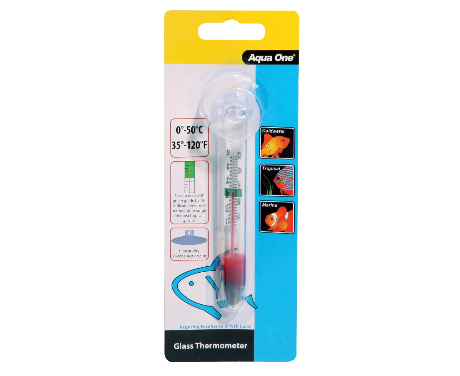 Aqua One Glass Thermometer 10306