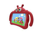 DK Samsung Galaxy Tab A7 Lite 8.7 Inch  2021 (T220 / T225) for Kids Tablet Case with Handle and Stand-Red