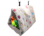 Triangle Pet Bird Parrot Hanging Cave Cage Tent Bed Hammock Winter Warm Nests
