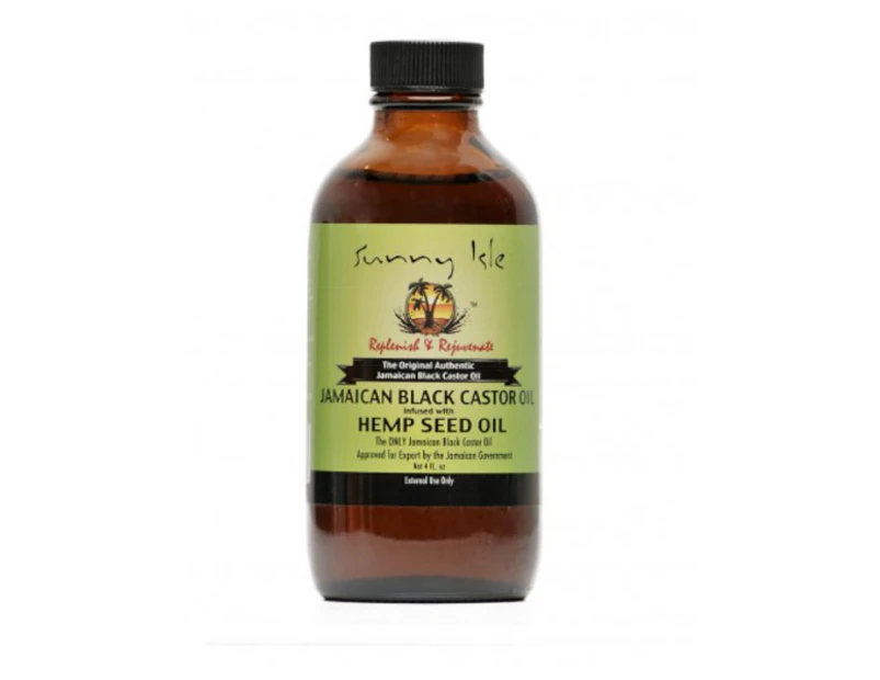 Sunny Isle Jamaican Black Castor Oil Infused With Hemp Seed Oil 4fl.oz