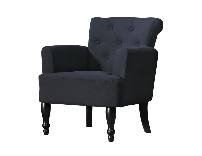 Artiss Armchair Wingback Charcoal Lothair