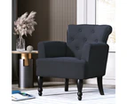 Artiss Armchair Wingback Charcoal Lothair