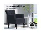 Artiss Armchair Wingback Charcoal Lothair