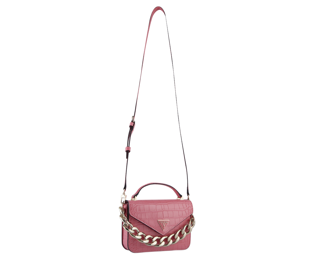 GUESS Retour Mini Top-Handle Flap Sienna One Size: Handbags