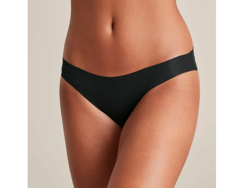 No Show Bikini Briefs - Lily Loves - Black