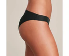 No Show Bikini Briefs - Lily Loves - Black