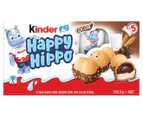 2 x 5pk Kinder Happy Hippo Biscuits Cocoa 103.5g