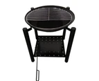 Fire Pit Charcoal BBQ Grill Fireplace Brazier Portable Patio Garden Firepit Wood