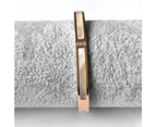 Modest Hinged Bangle in Rose Gold Layered Stainless Steel