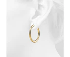 Creole C-Hoop Gold Layered Earrings 48mm