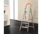 Giantz 5 Step Ladder Multi-Purpose Folding Aluminium Light Weight Platform