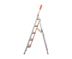 Giantz 5 Step Ladder Multi-Purpose Folding Aluminium Light Weight Platform