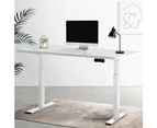 Artiss Electric Sit Stand Desk Standing Desks Dual Motorised Computer Laptop Table White Frame Desk Top