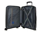 Pierre Cardin Inspired Milleni Hardshell 3-Piece Luggage Bag Set Travel Suitcase - Black