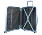 Pierre Cardin Inspired Milleni Hardshell 3-Piece Luggage Bag Set Travel Suitcase - Blue