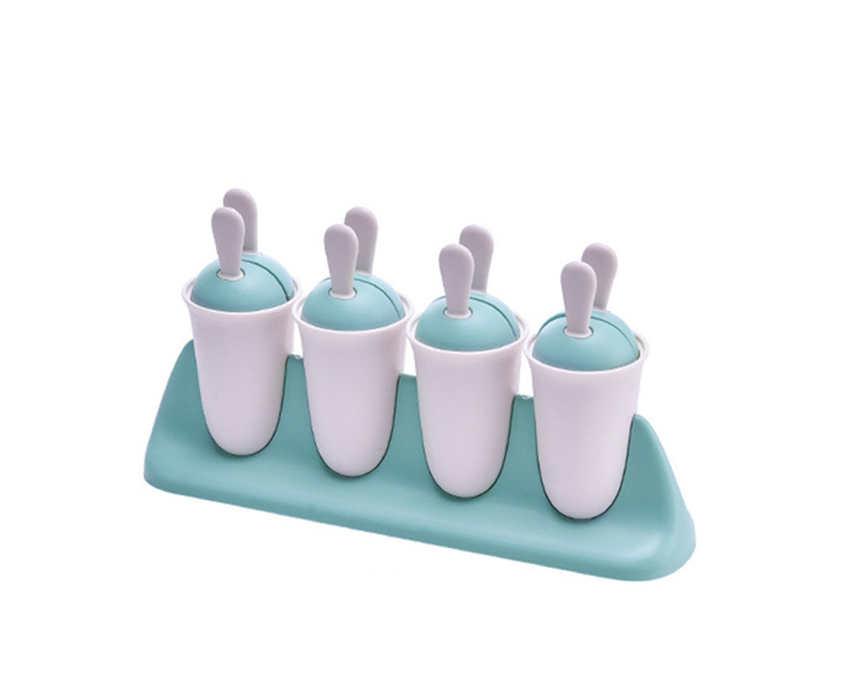 2Pcs Homemade Food Grade Ice Cream Molds Ice Lolly Moulds Freezer Ice Cream Bar Molds Maker With