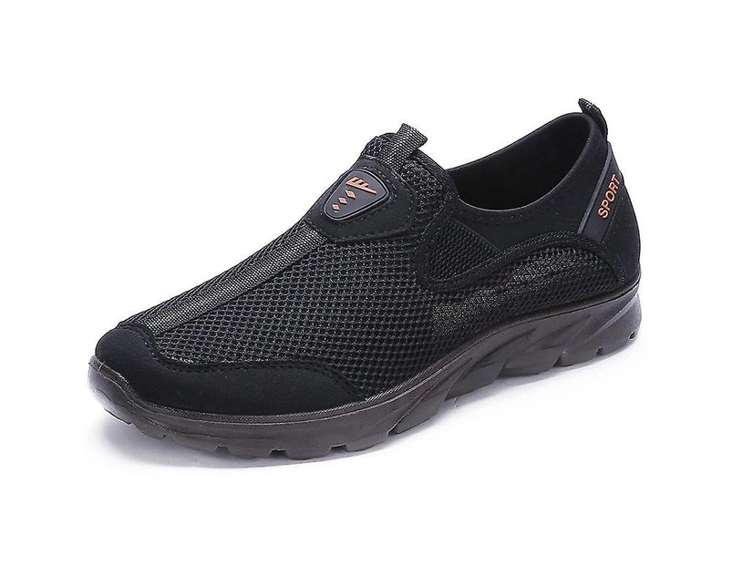 Men Comfortable Casual Breathable Mesh Summer Shoes 1796 black