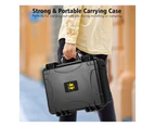 WERLEO Carrying Case for Steam Deck, Hard Professional Waterproof Steam Deck Carrying Case for Steam Deck, Controllers, Foldable Keyboard & Other
