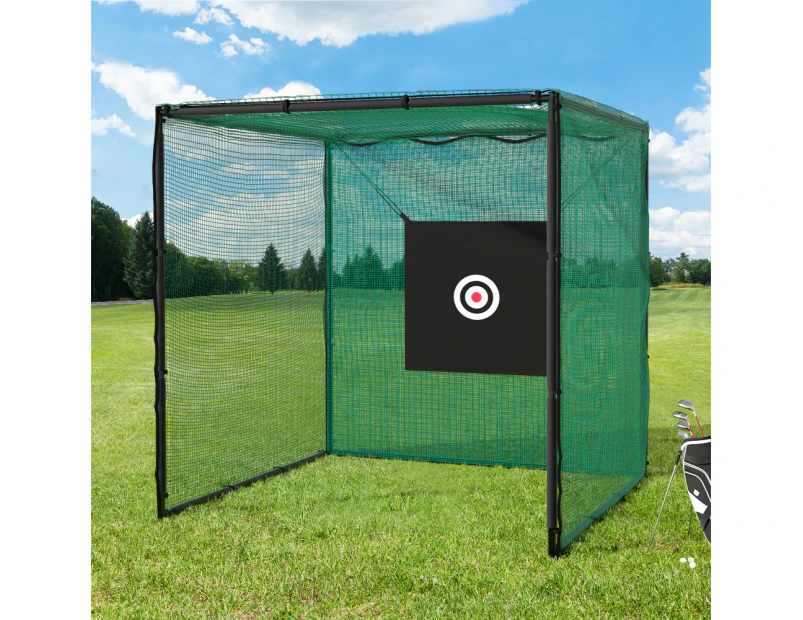 Everfit 3m Golf Practice Net Hitting Cage with Steel Frame Baseball Training