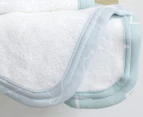 Bubba Blue 25x25cm Nordic Baby Wash Cloths 3-Pack - Dusty Sky/Mint