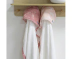 Bubba Blue 75x75cm Nordic Baby Hooded Towel 2-Pack - Dusty Berry/Rose