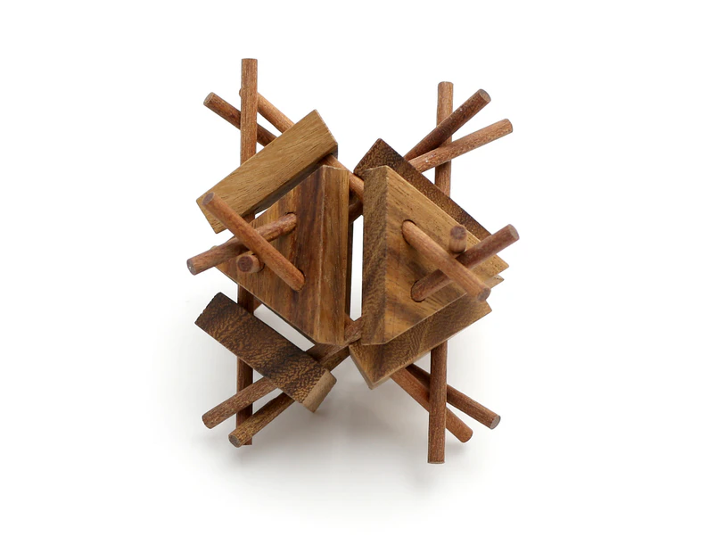 MANGO TREES Stick Structure Puzzle "Mango Trees" Wooden 3D Logice Brain Teaser P