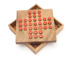 MANGO TREES Solitaire Game with Wooden Pins - Wooden Family Board Games