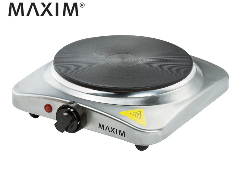 Maxim 1500W Single Portable Cooktop & Hot Plate - Stainless Steel MHP1