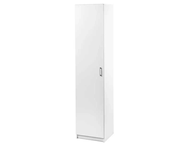 Maclaren Macey Single Door Storage Cabinet Cupboard Pantry White 180cm